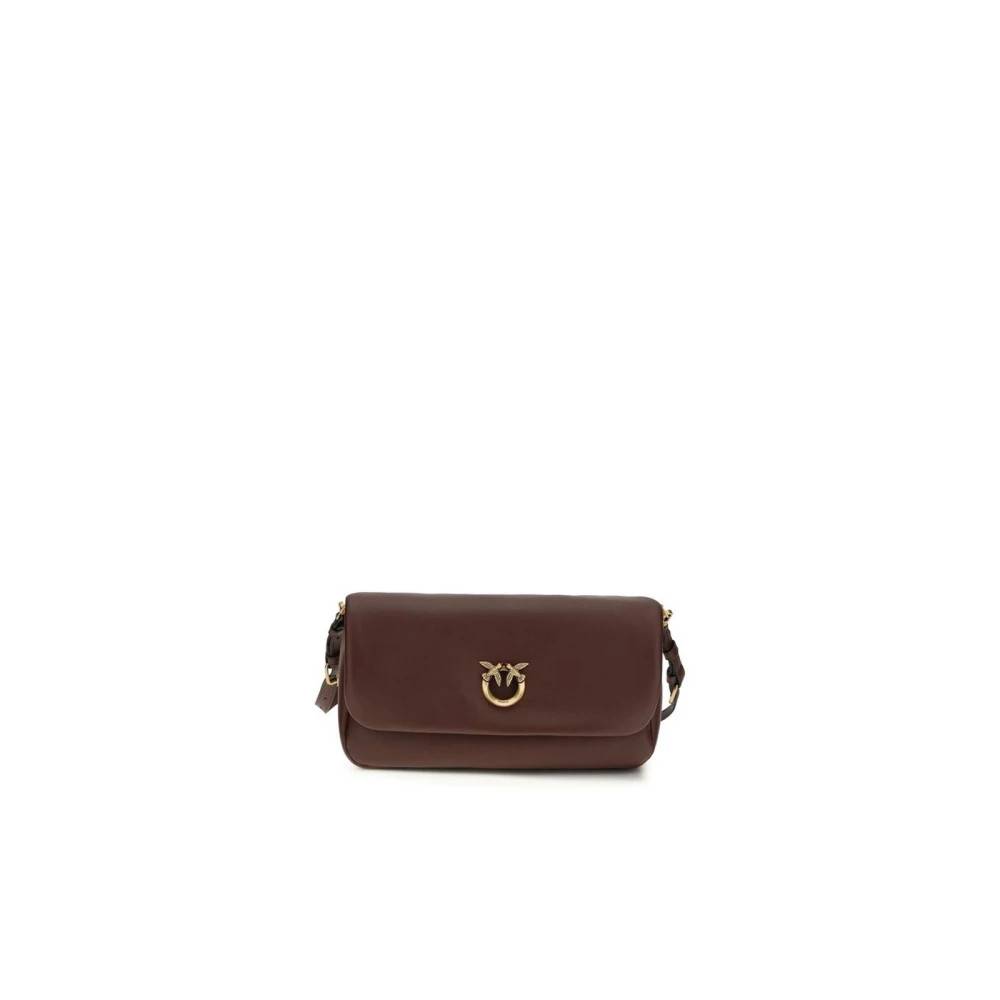 PINKO Bos Taurus Skuldertaske - Tasker - Dame - Brun - ONE SIZE - Uld