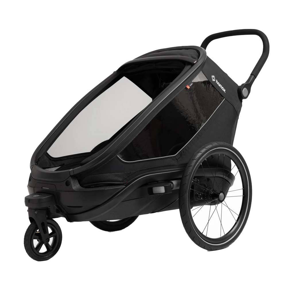 Outback Next Single Bicycle Trailer, Black