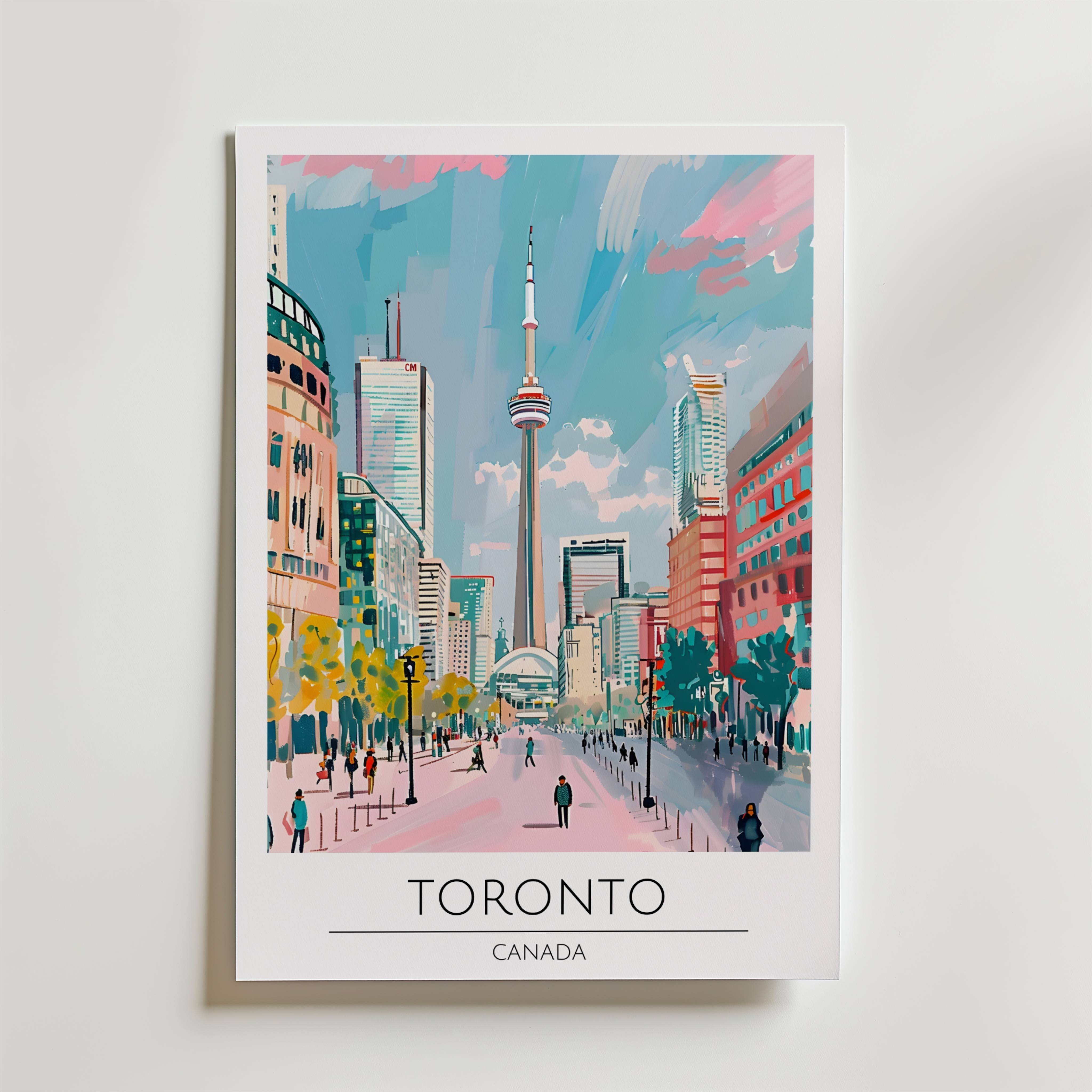 Toronto Cityscape Poster - Fine Art Poster 40x50 cm