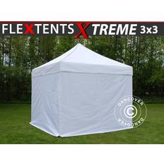 Foldetelt FleXtents Easy up pavillon Xtreme 60 3x3m Hvid, inkl. 4 sider