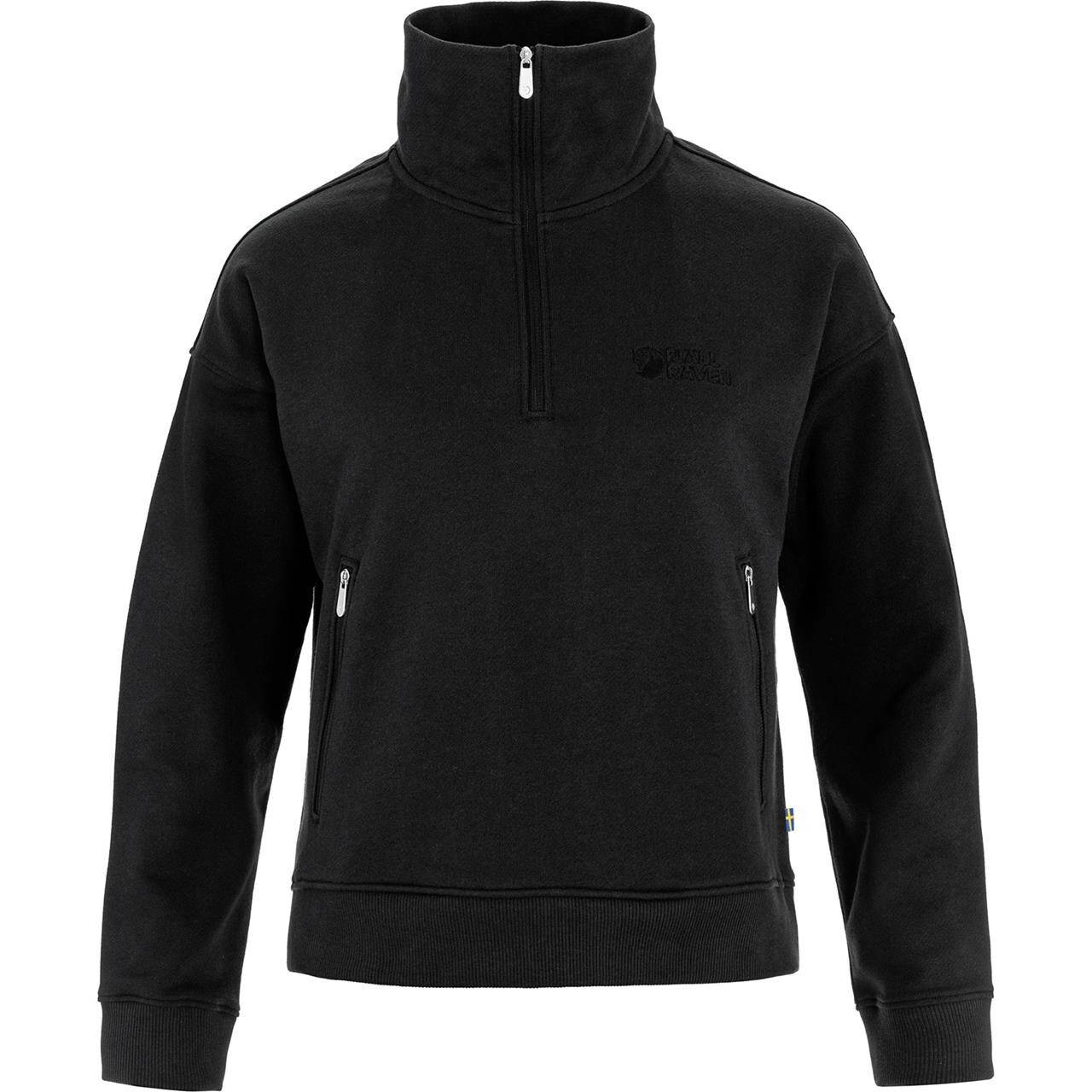 Fjällräven Womens Vardag Half Zip Sweater (Sort (BLACK/550) XX-small)