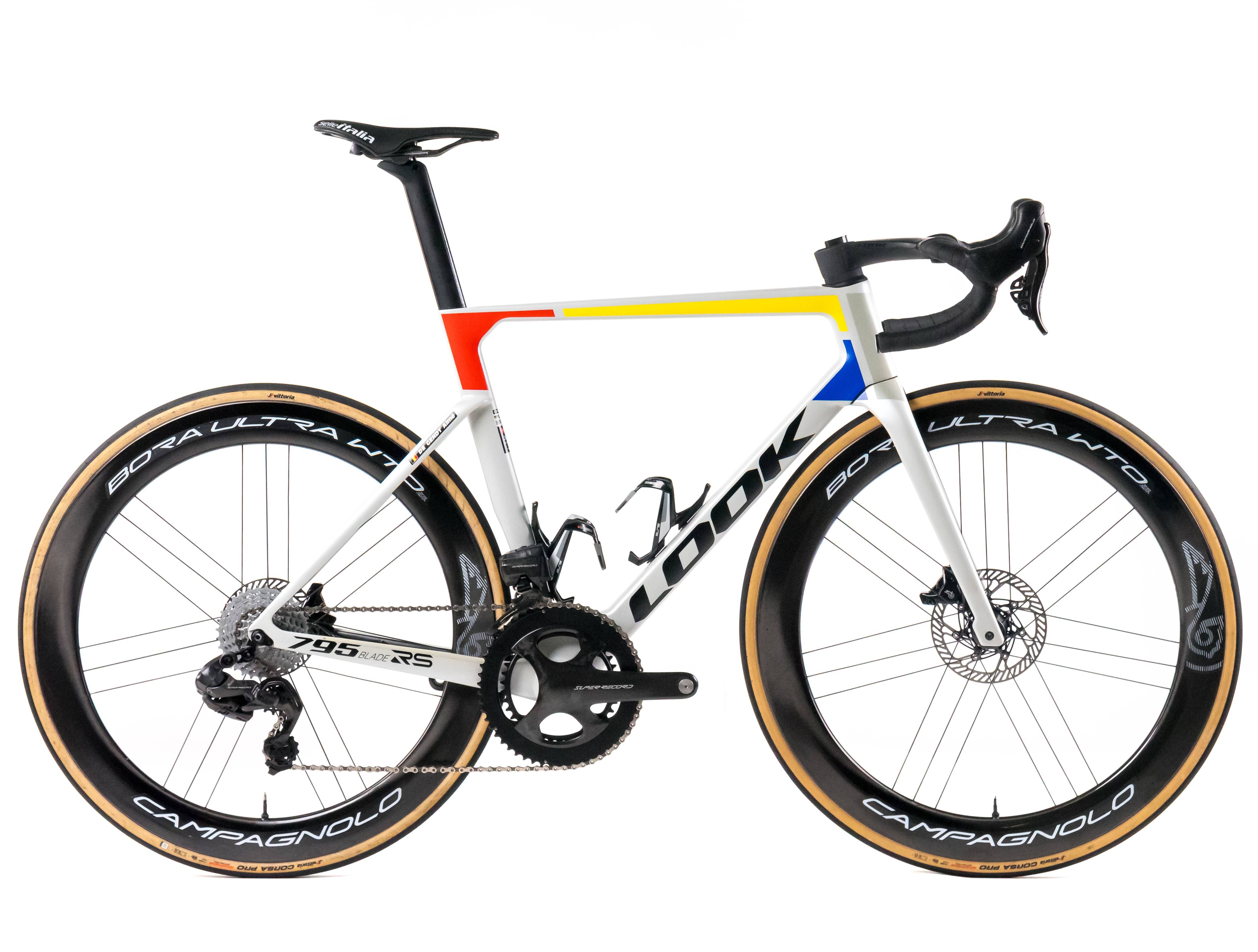 Look 795 Blade RS 2025 Team Cofidis De Gendt Aimé size M Campagnolo Super Record WRL 2x12sp - Bikeroom / M / Iconic Platinum White