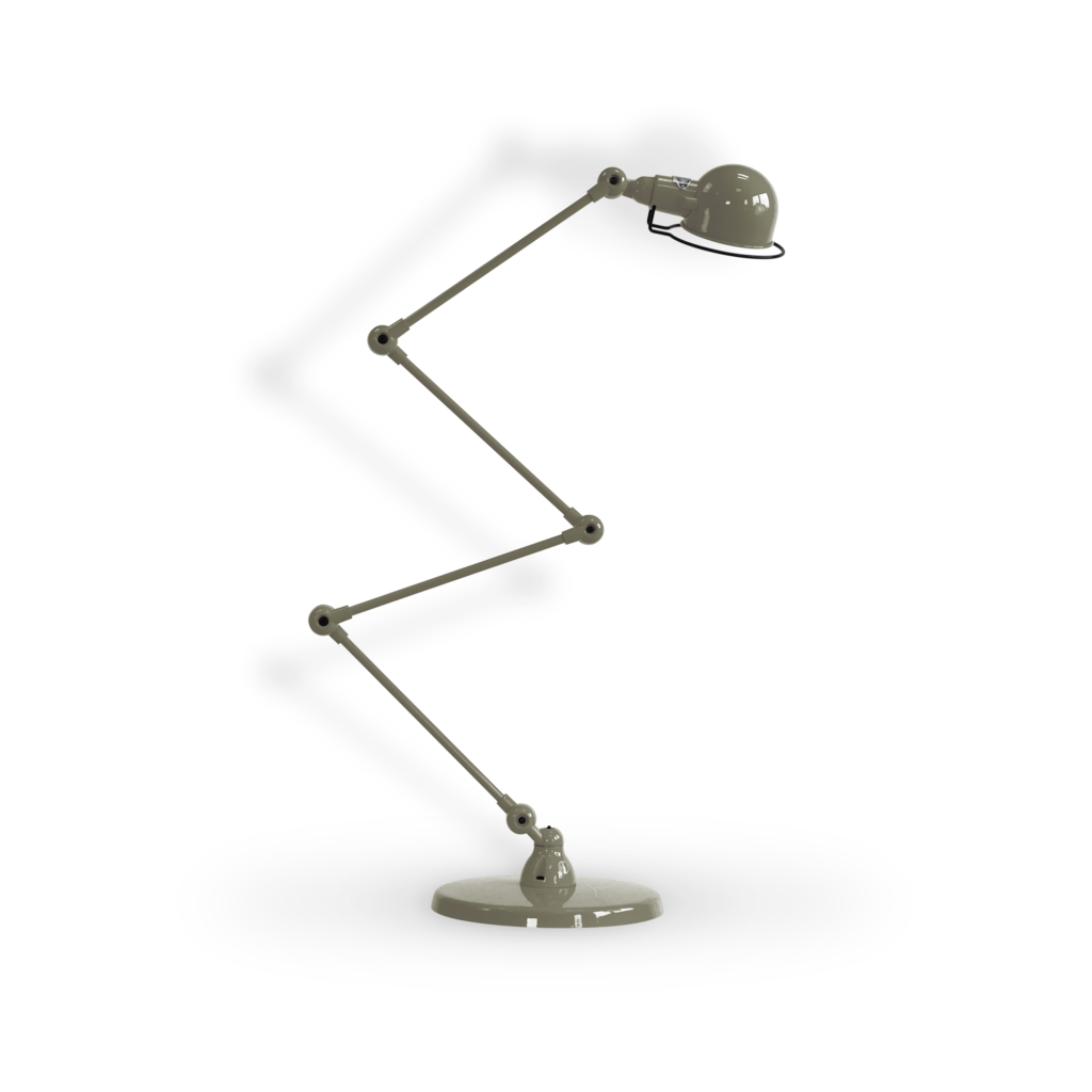 Signal SI433 gulvlampe fra Jieldé - Khaki grey / Blank
