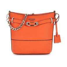 Guess, Väska, Dam, ONE Size, Silvye Bucket Orange Handväska
