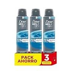 Dove Skötsel spray för män ren komfort 72h 150 ml 3-pack