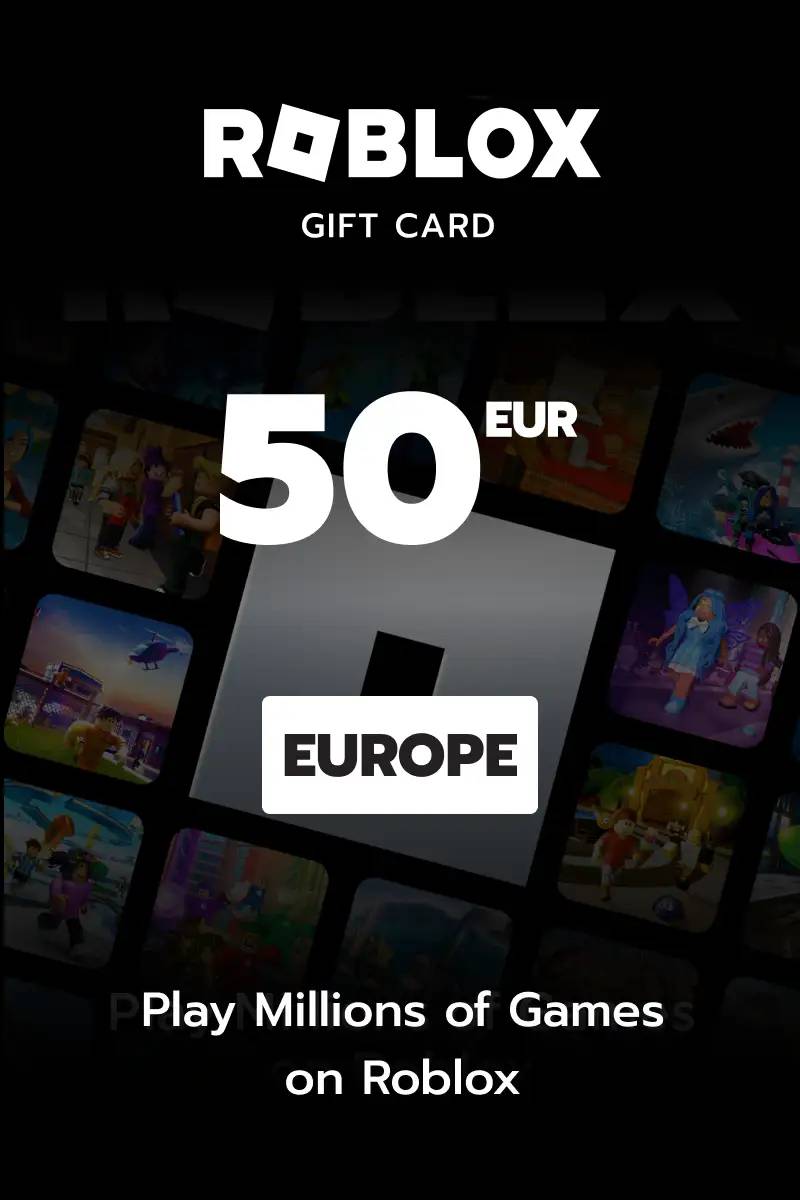 Roblox €50 EUR Gift Card (EU) - Digital Code.
