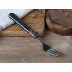 Chic Antique Cake Fork with Silver Deco Antique Coal 12 pcs