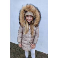 Rock and Blue Beam kids Jakke String med Natur faux fur