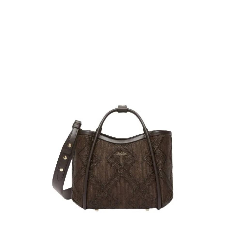 Max Mara Marine Bag - Tasker - Dame - Brun - ONE SIZE - Bomuld