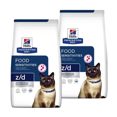 Hill's Prescription Diet Z/D Food Sensitivities kattfoder. Förpackning: 2 x 6 kg