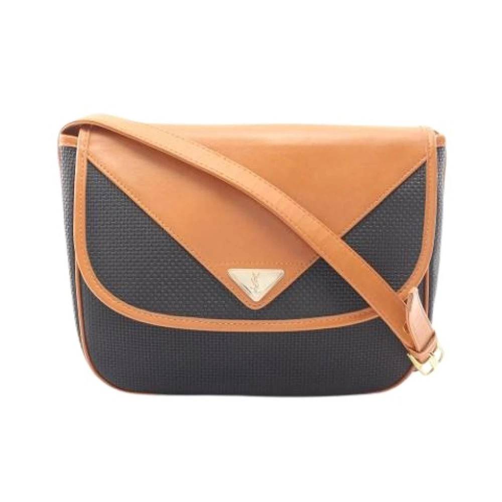 Yves Saint Laurent Vintage Pre-owned Vintage Skuldertaske - Vintage - Dame - Sort - ONE SIZE - Uld