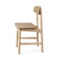 Mater Conscious Chair BM3162 SH: 46 cm - Soaped Oak Coffee Light