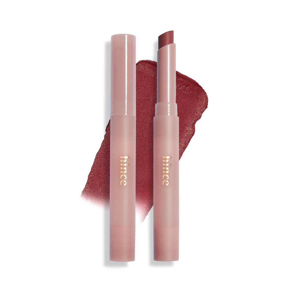 Hince Slim Stick Melting Matte - Glider p? glat ren farve Bl?d finish Ingen Clump & Flake Vivid Layered Color Hydrating Comfort Lightweight Cashm