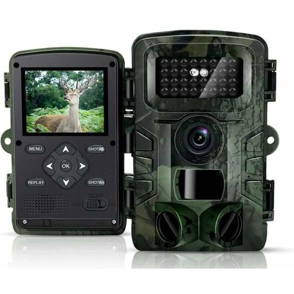 Trail Cam med 4K-opløsning og 48MP HD-billeddannelse, ultrahurtig udløser til øjeblikkelig optagelse, perfekt til jagt og vildtovervågning