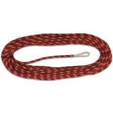 Liros Dyneema-line fald m/loop - 10mm (Brudstyrke 3.100 kg) / 25m / Rød/Hvid