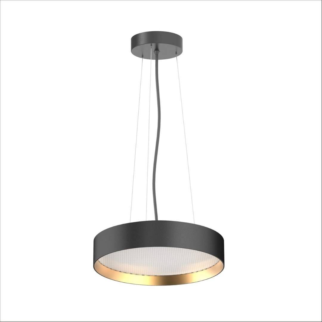 Lucia Pendel Ø35 Black/Gold - Loom Design.