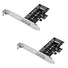 Darmlly 2X tilläggskort PCIE till M2-adapter PCI Express 3.0 X1 till NVME SSD M2 PCIE höjaradapter stöder 2230 2260 2280 M.2 SSD