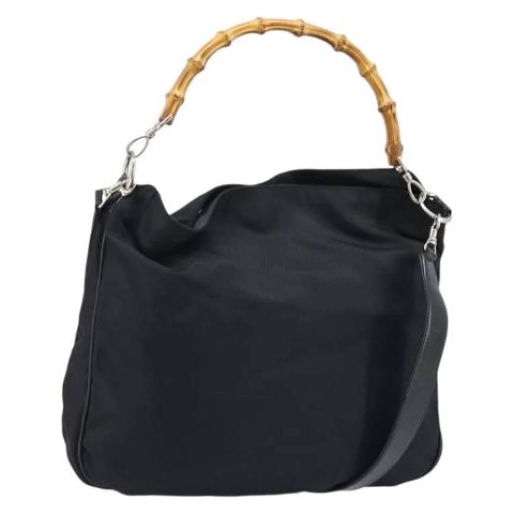 Gucci Vintage Pre-owned Vintage Håndtaske - Vintage - Dame - Sort - ONE SIZE - Uld