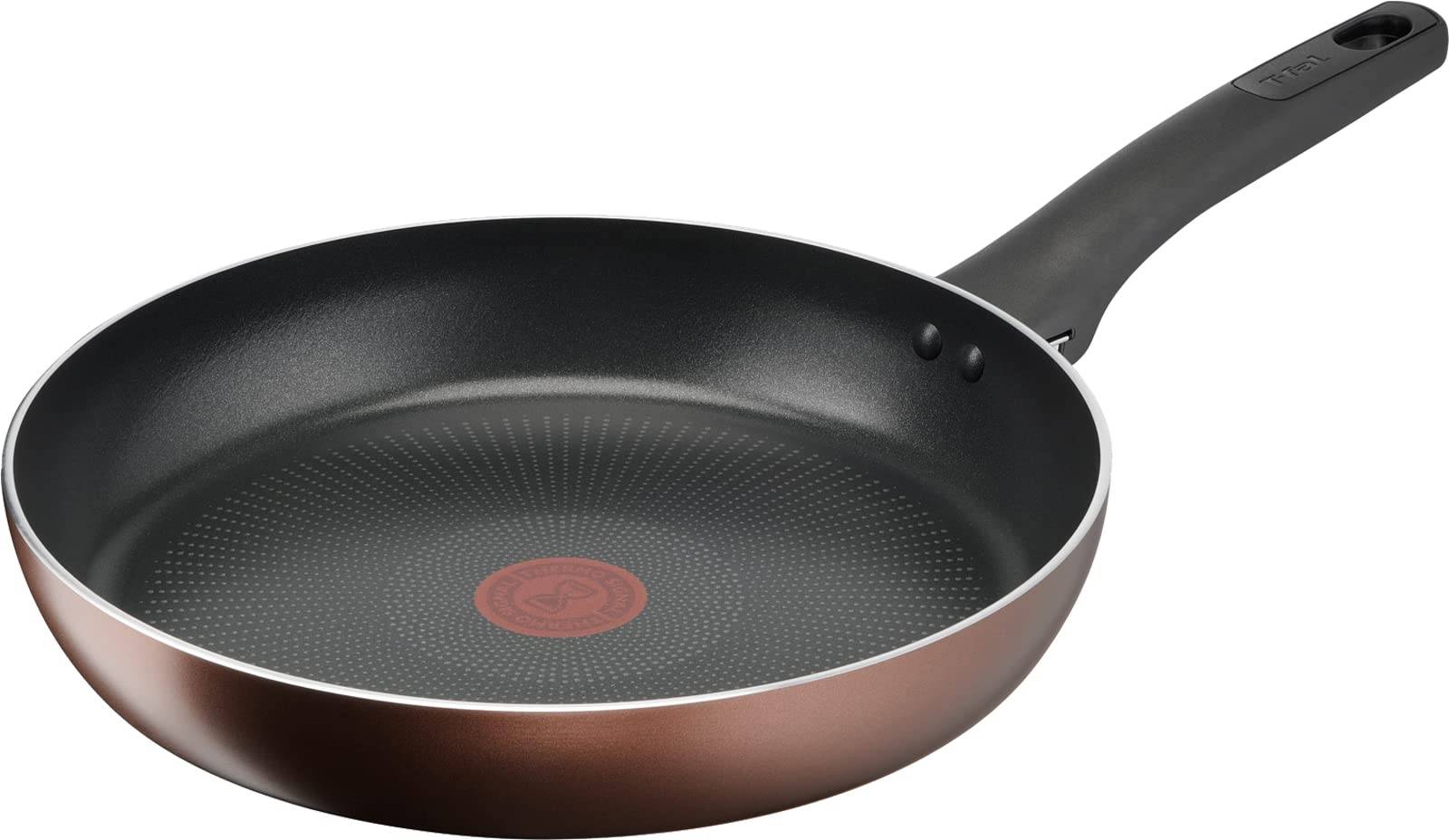 Tefal Frying Pan 28cm IH Gas Fire Free of harmful substances such as and Titanium Excellence Mocha Frying Brown G17206 Compatible, PFOA, Non-stick