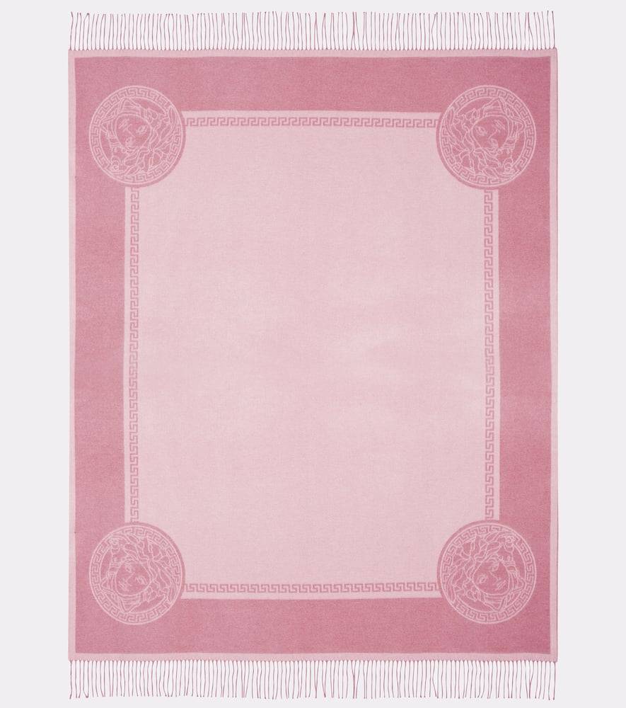 Versace Home Barocco jacquard silk and cashmere blanket