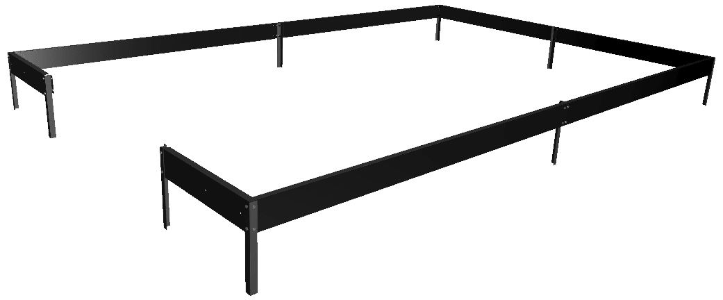 Halls F06444 Fundament 9,9 m², svart.