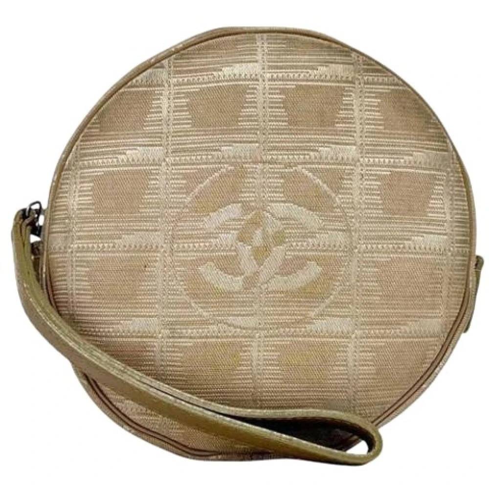 Chanel Vintage Pre-owned Pouch - Vintage - Dame - Beige - ONE SIZE - Nylon