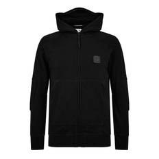 Cp Company Logo Zip Hoodie - Sort 999