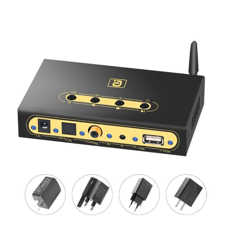 DA720 Digital Audio Converter 5.1CH with Bluetooth-compatible U-Disk Audio Decoder DTS AC3 5.1 Input Multi-functional
