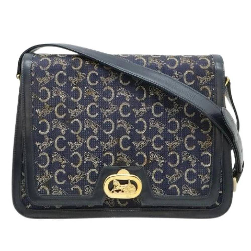 Celine Vintage - Pre-owned C Macadam Horse Carriage Canvas Leather Shoulder Bag Vintage - Dam - ONE Size - Läder