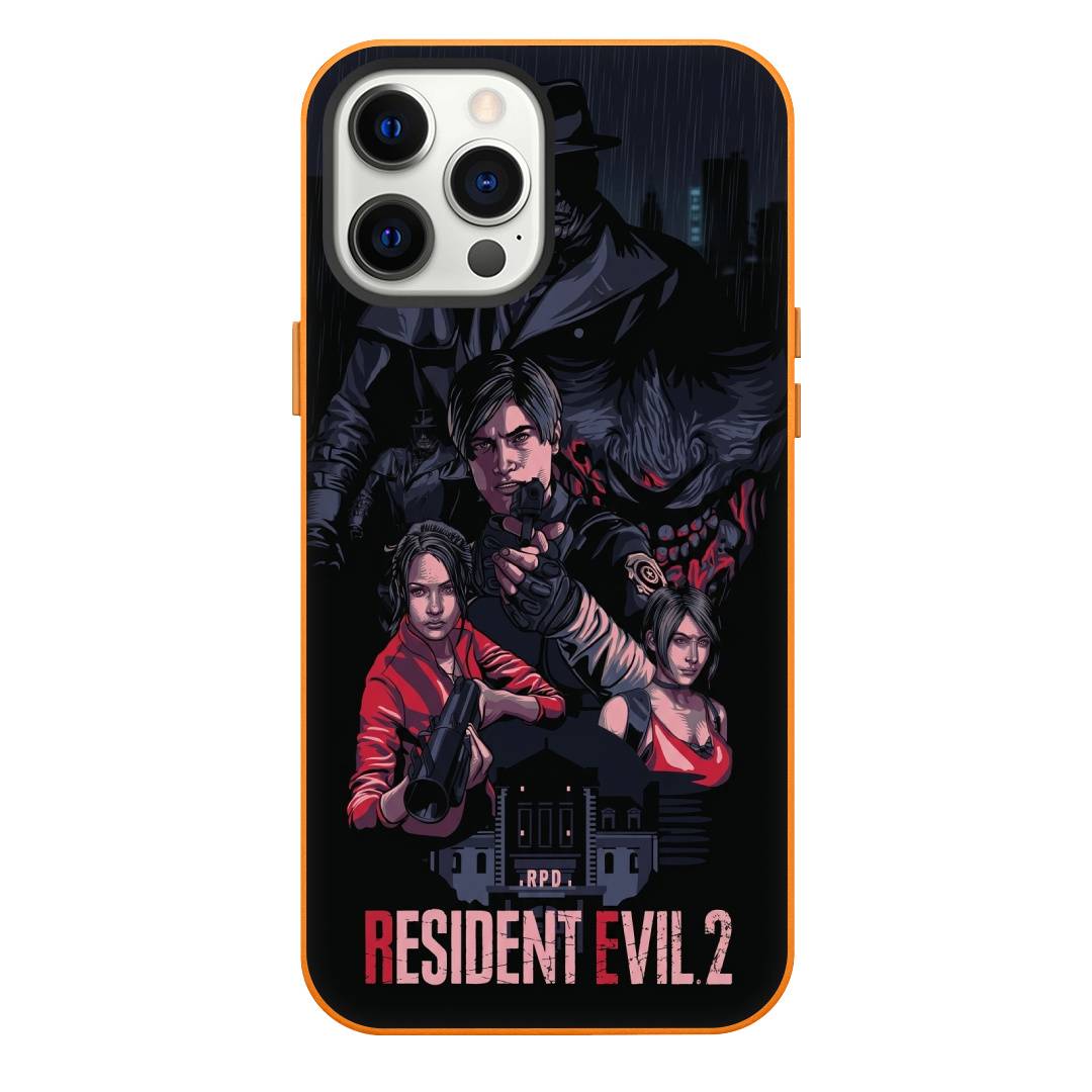Resident Evil Phone Case For iPhone Samsung Galaxy Pixel OnePlus Vivo Xiaomi Asus Sony Motorola Nokia - Resident Evil 2 Characters Cartoon Art Poster.