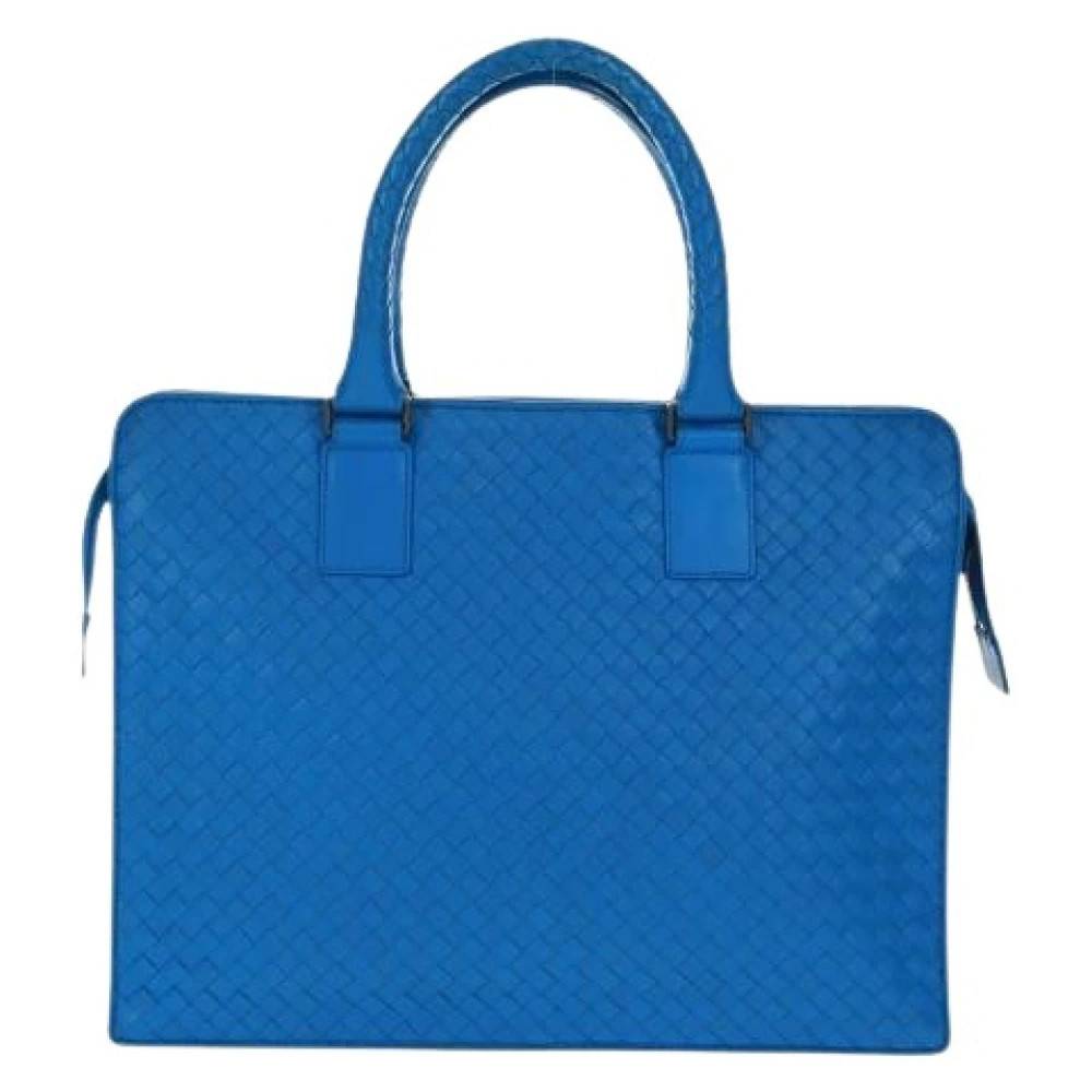 Bottega Veneta Vintage Pre-owned Vintage Håndtaske - Vintage - Dame - Blå - ONE SIZE - Læder