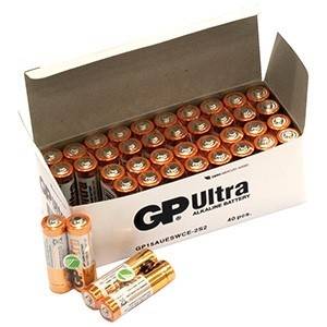 BATTERI GP AA/40-PACK BULK