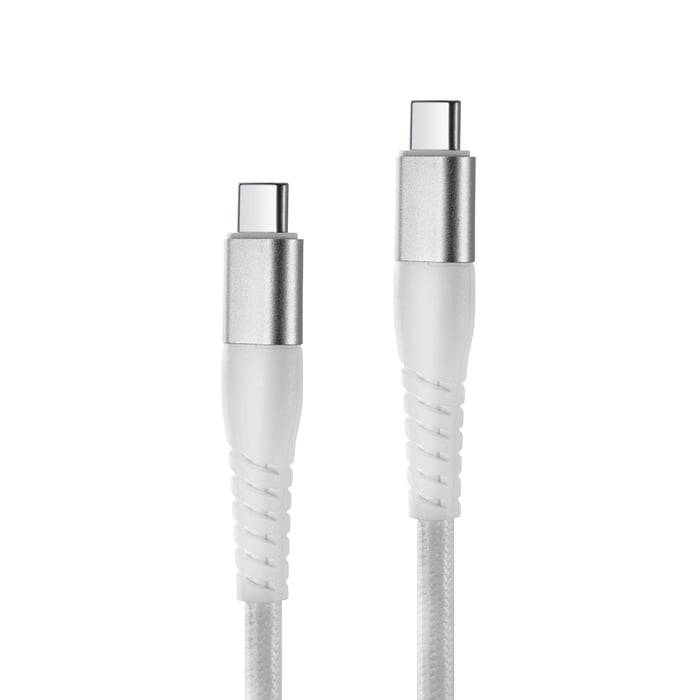 Linocell Premium Kevlar USB-C 3.2-kabel Vit 3 m