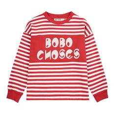 Bobo Choses Tröja - Ränder - Röd - Bobo Choses - 8-9 år (128-134) - Tröja