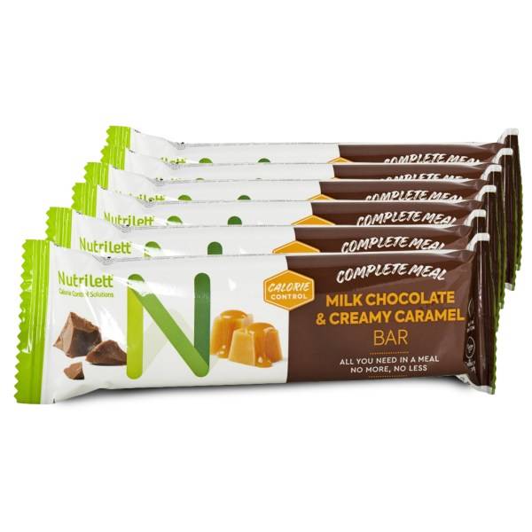 Nutrilett Bar, Milk chocolate & Creamy caramel, 6-pack