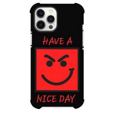 Bon Jovi Phone Case For iPhone Samsung Galaxy Pixel OnePlus Vivo Xiaomi Asus Sony Motorola Nokia - Bon Jovi Have A Nice Day Red Emoji Sticker On Black Background