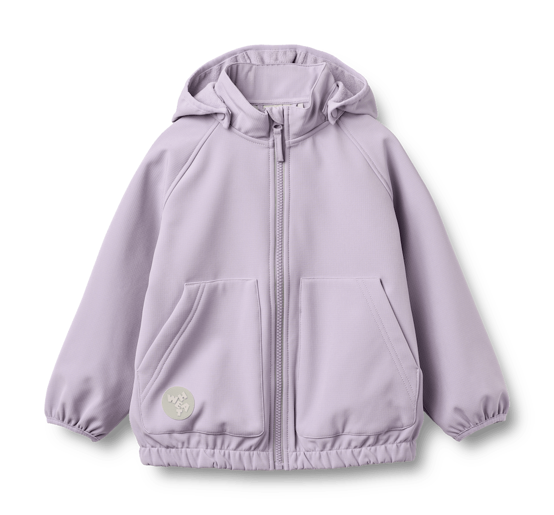 Wheat Softshell Jacket Alleo Warm Cosmic Lilac Warm Cosmic Lilac 116 cm Lila 116 cm Pojkar, Flickor