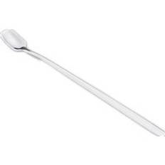 1pc 304 rostfritt st&#xE5;l kvadratisk skopa l&#xE5;ngt handtag kaffe omr&#xF6;rning skopa is skopa koreansk stil rosa guld sked - silver- -17cm