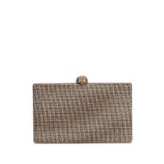 Kurt Geiger London - Kensington kuvertväska - dam - satin/Glas - one size - Brun