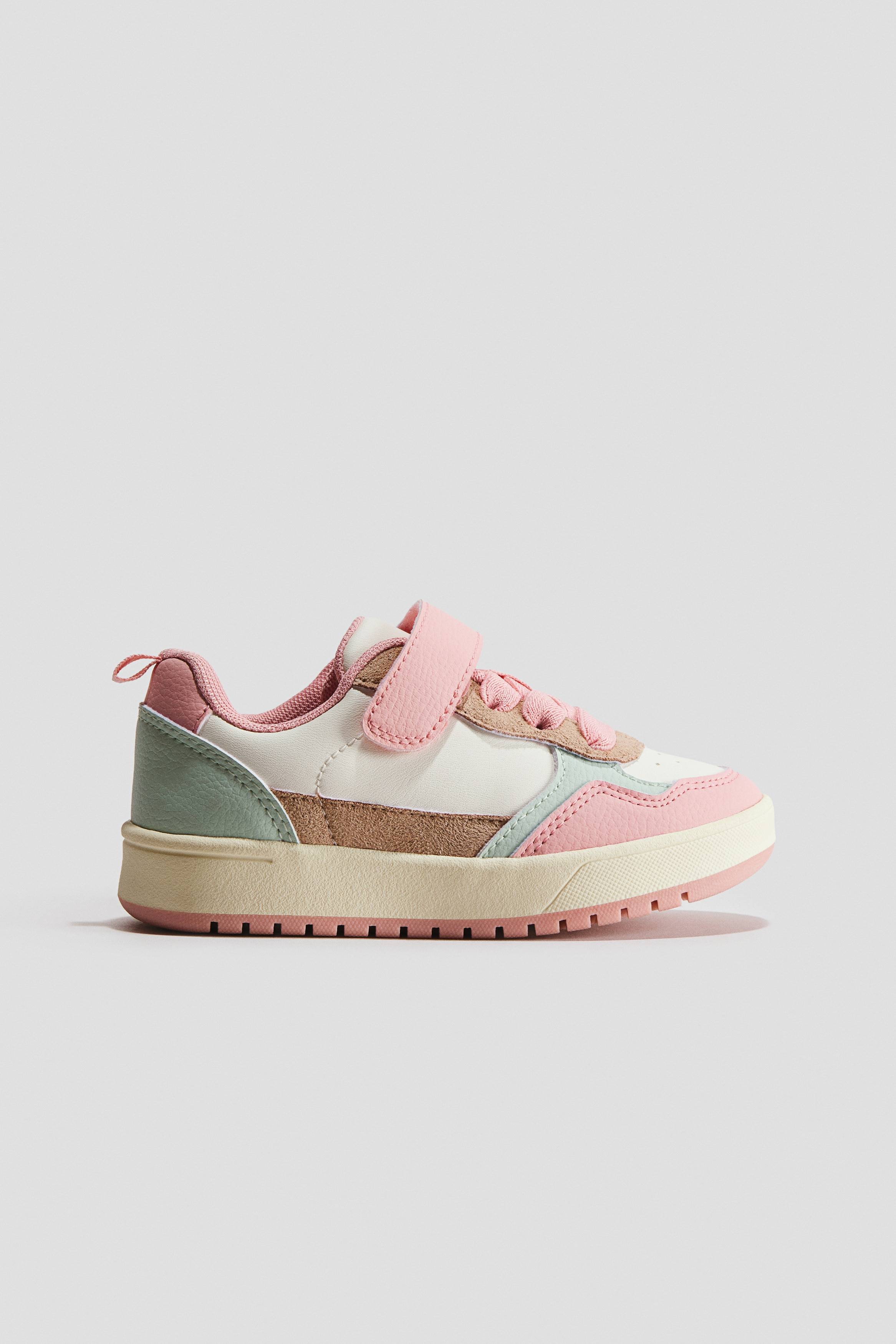 Pige - Rosa/Lyseblå Sneakers - Size: 33 - H&M