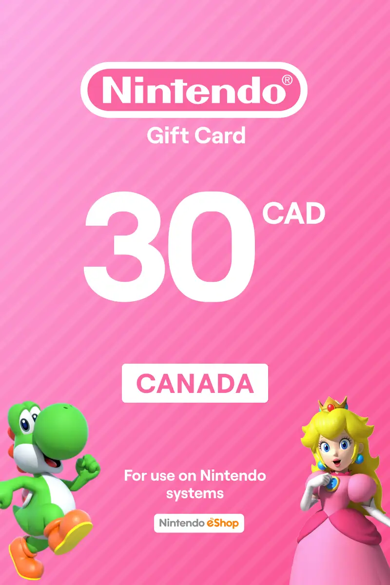 Nintendo eShop $30 CAD Gift Card (CA) - Digital Code.