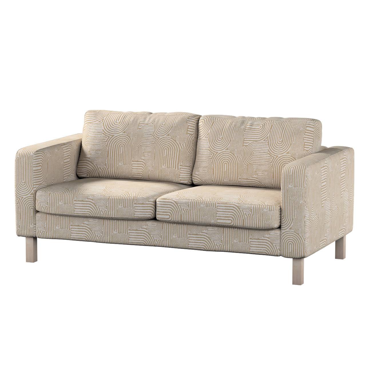 Karlstad betræk 2 personer, Boucle naturhvid og lysebrun, 165 X 89 X 64 CM, Cosy Home