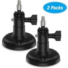 3- pack justerbart väggfäste för arlo hd / arlo pro / arlo pro 2/ arlo go / arlo ultra / wyze cam pan hemkamera monteringsfäste utomhus - Svart 2- pack