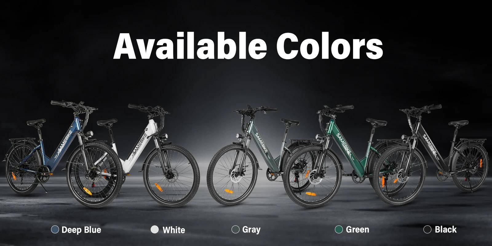 2026 ny SAMEBIKE RS-A01 Pro-T 500W motor 36V15AH löstagbart batteri elcykel 26 tums däck stadspendling Ebike grå