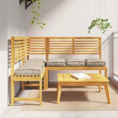 vidaXL Pallehynde til sæde 6 pcs Gråbrun 40 x 40 x 8 cm Oxford stof