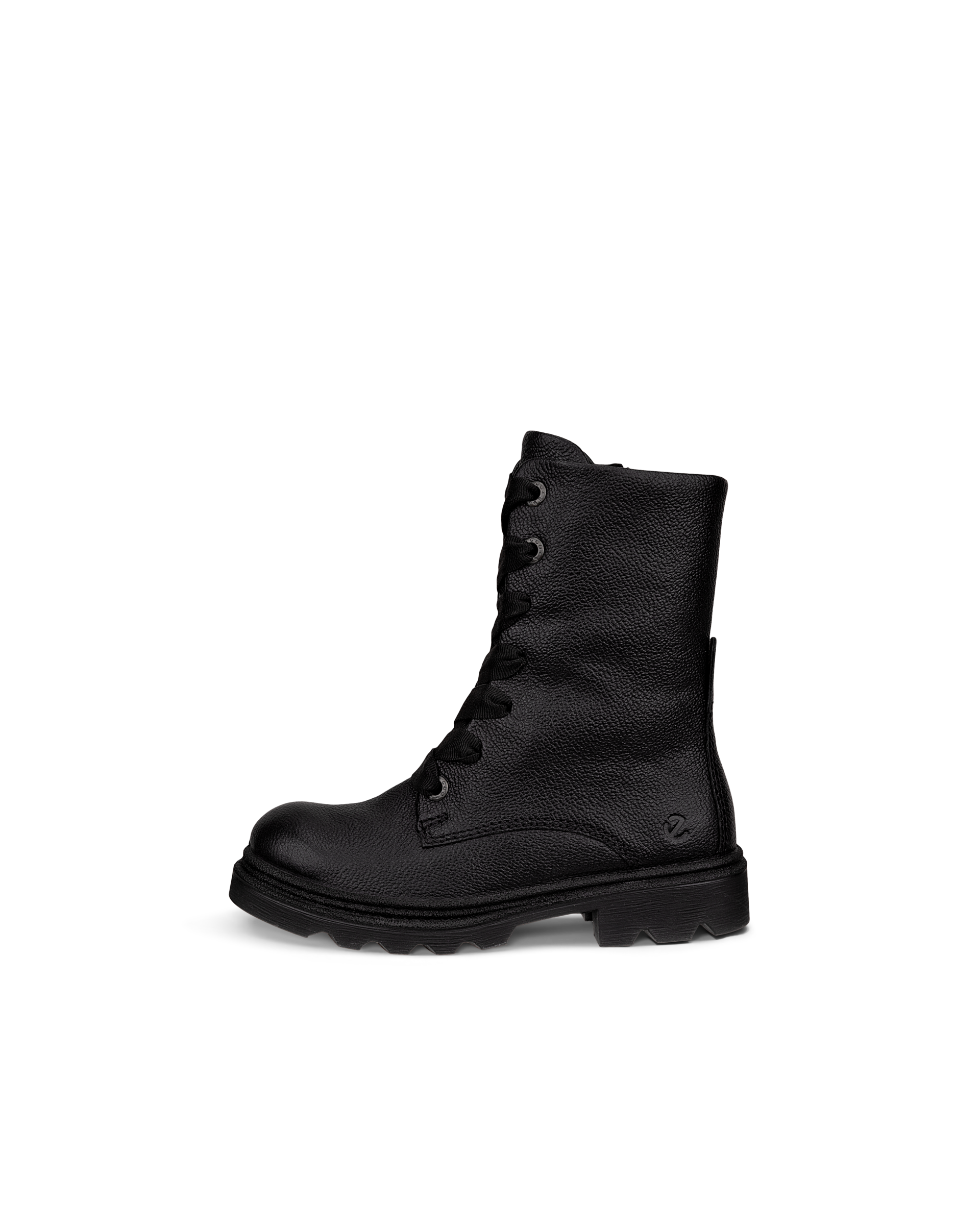 ECCO GRAINER - Bottes de pluie en cuir à lacet pour enfant - Noir - 35