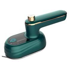 Garment Steamer Mini Vikbar Rotary Iron Machine 33W Resande Handhållna Bärbara Kläder Hem UK Plug mörkgrön färg