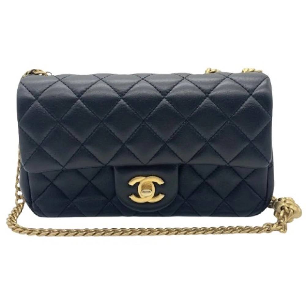 Chanel Vintage Pre-owned Camellia Skuldertaske - Vintage - Dame - Sort - ONE SIZE - Uld