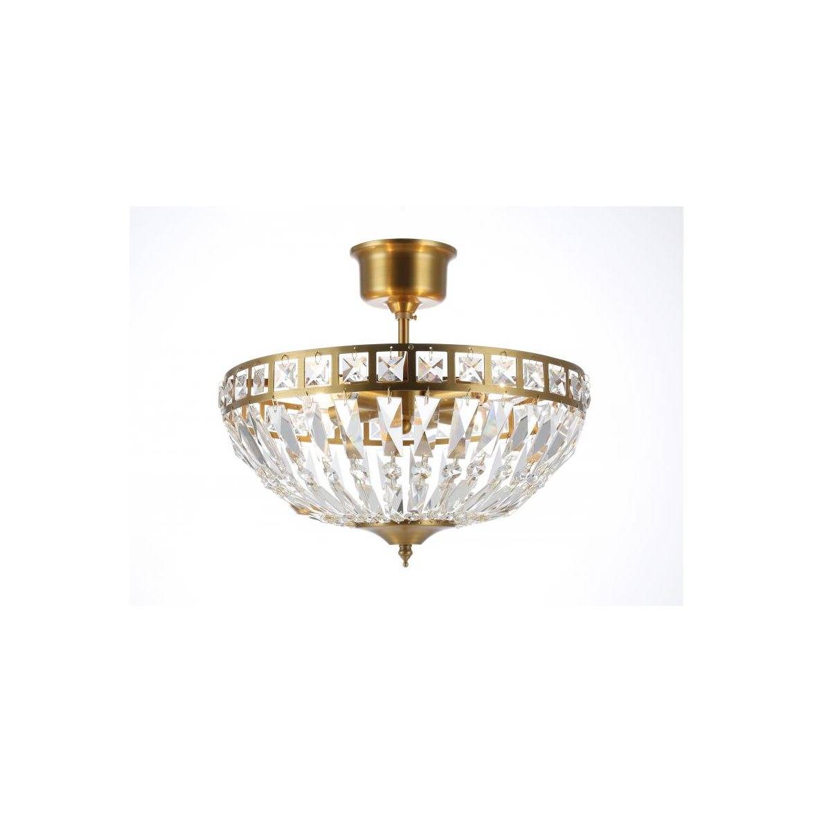 Norrsken Design Plafond Flores Stor Borstad Mässing 36cm