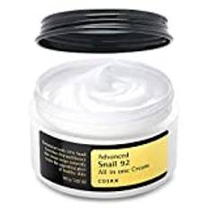 COSRX Advanced Snail 92% All in One Cream | snigelslim-kräm med hyaluron | Anti-finnar anti-rynk ansiktskräm | för torr och känslig hud | Korean Skincare